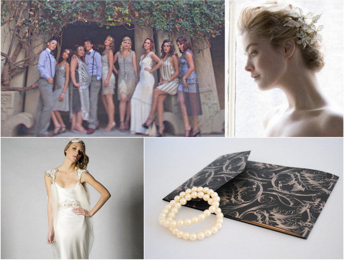 via weddingsonline.ie 20s flapper style wedding theme