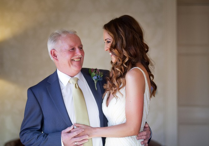 bride and father of the bride