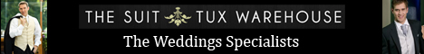 Advertisement for The Suit & Tux Warehouse