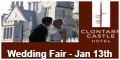 Advertisement for Clontarf Castle Hotel Wedding Fair - Jan 13