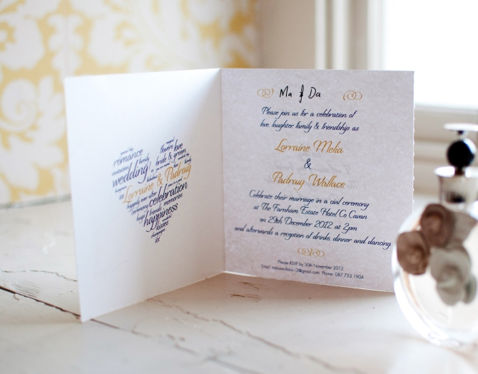 wedding invite