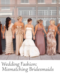 mismatching bridesmaids