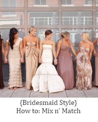 mix bridesmaid