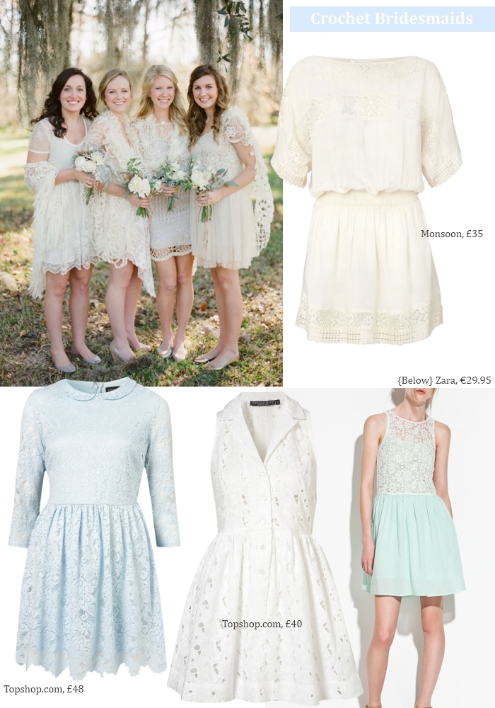 crochet dress bridesmaids