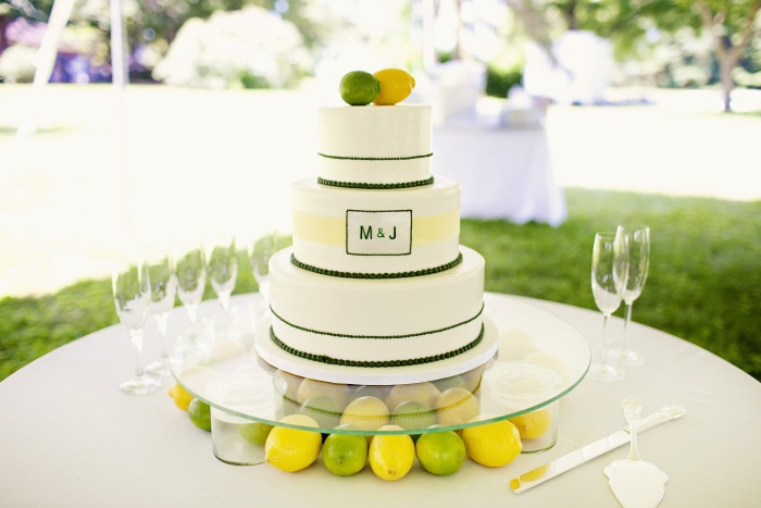 lemon and lime wedding cake