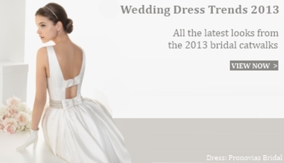 Wedding Dress Trends 2013 