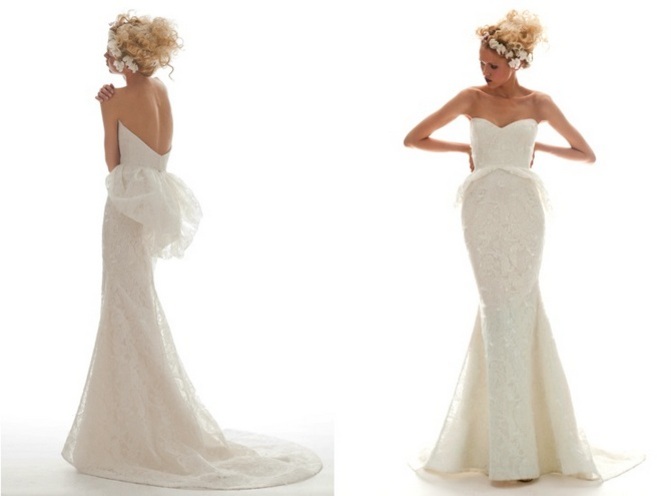 WOL Peplum Wedding Dresses image