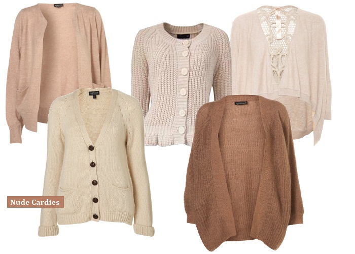 cream cardigans