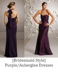 purple bridesmaids