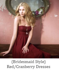 red bridesmaid dress link