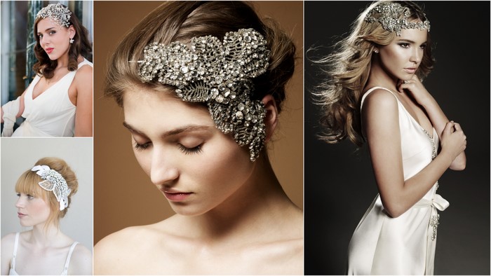 rhinestone headpiece bridal