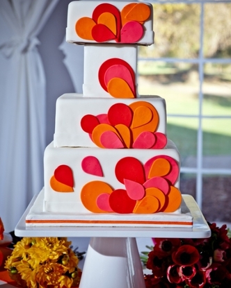 orage pink wedding cake
