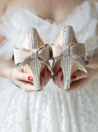 aruna seth bride real wedding bows shoes