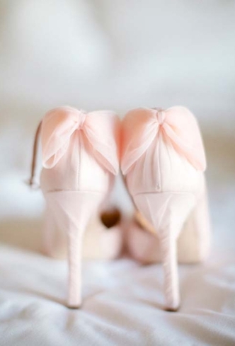 badgley mischka wedding shoes pink bows