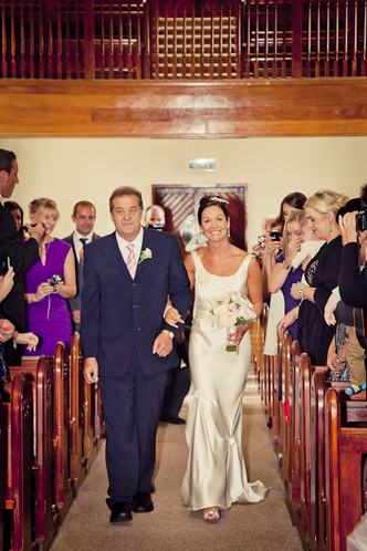walking up the aisle