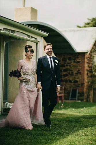 pink jenny packham wedding dress