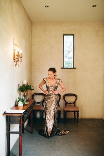 alternative wedding dresses gold sequin wedding dress