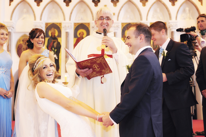 weddng ceremony end