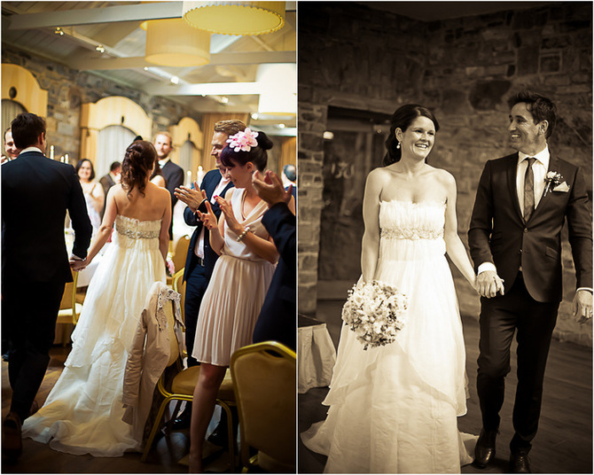 wedding entrace to reception room