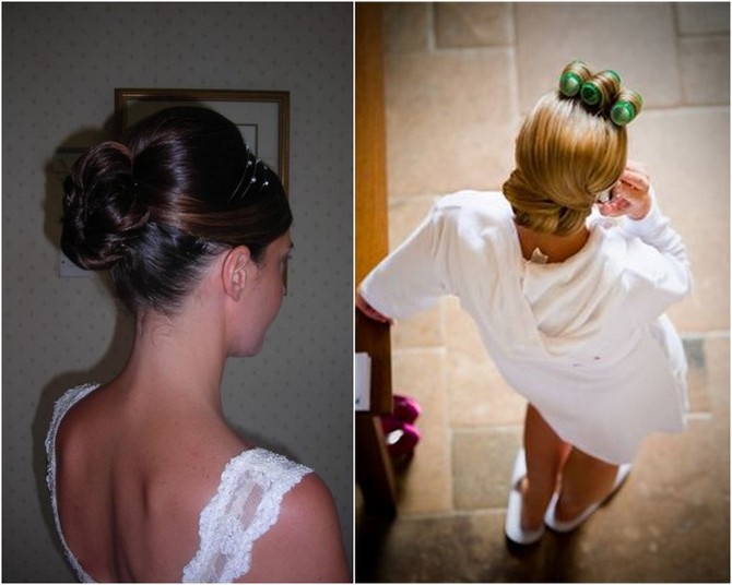 up style bride hair