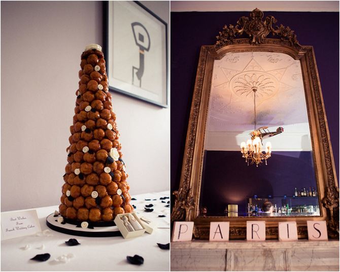 profitarole wedding cake