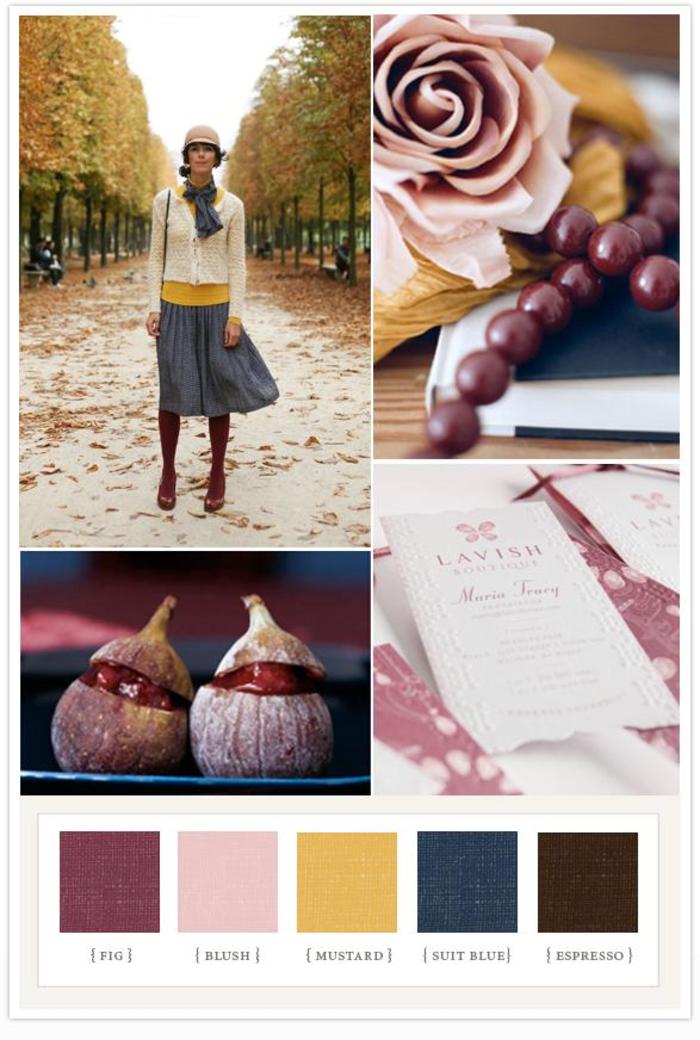 Autumn colour palette