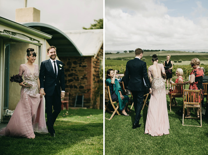 jenny packham pink wedding dress