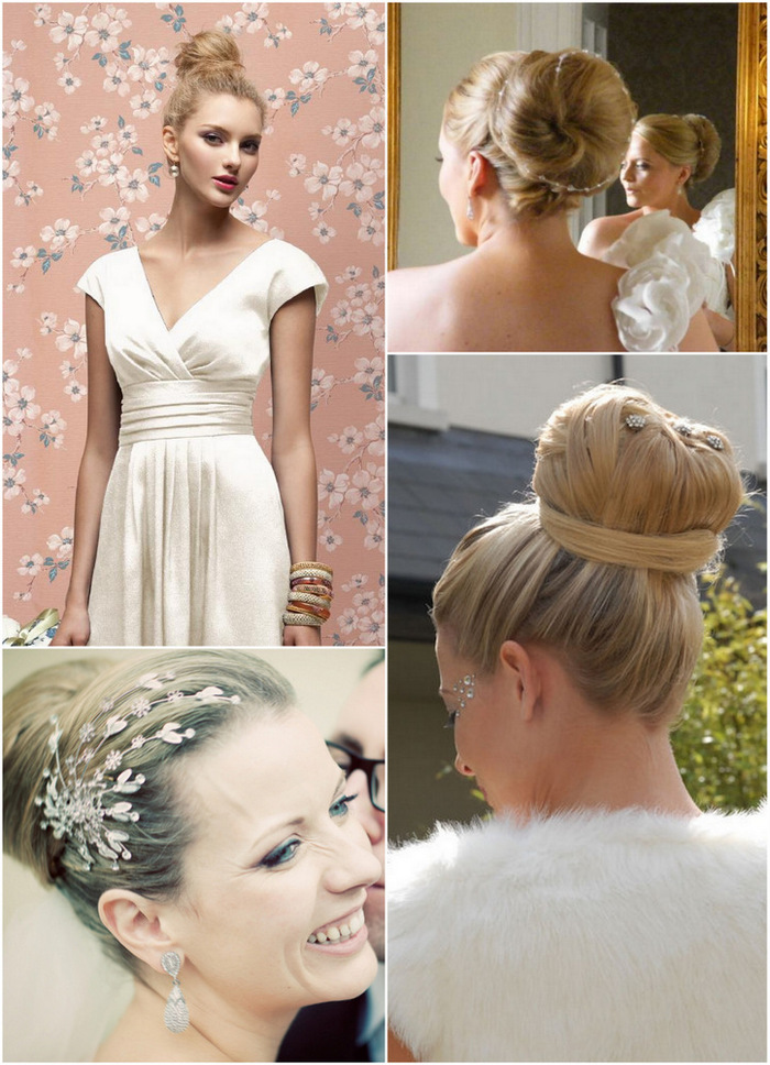 bride with high bun