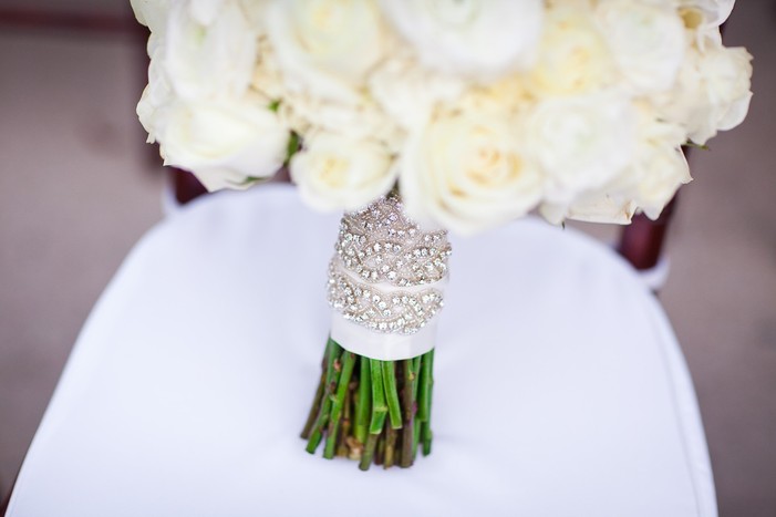 rhinestone bouquet ribbon