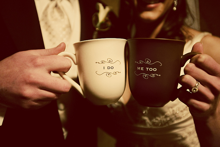 winter wedding mugs