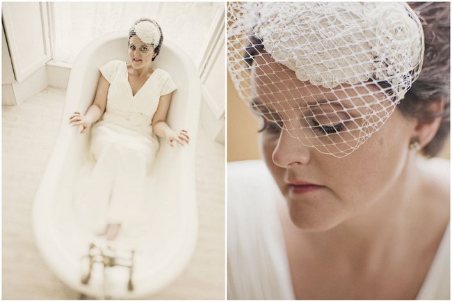 wedding hairpiece veil