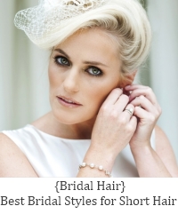 brides short hair styles