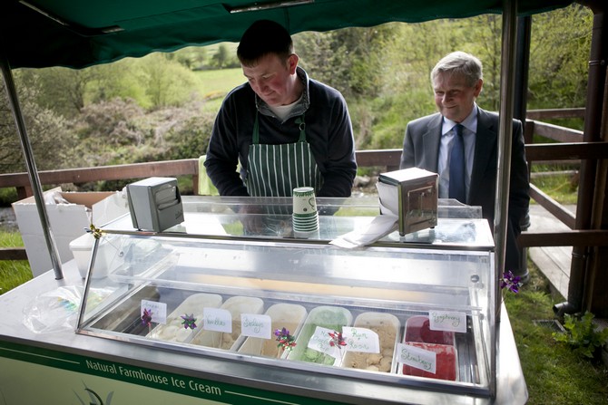 ice cream cart real wedding ireland