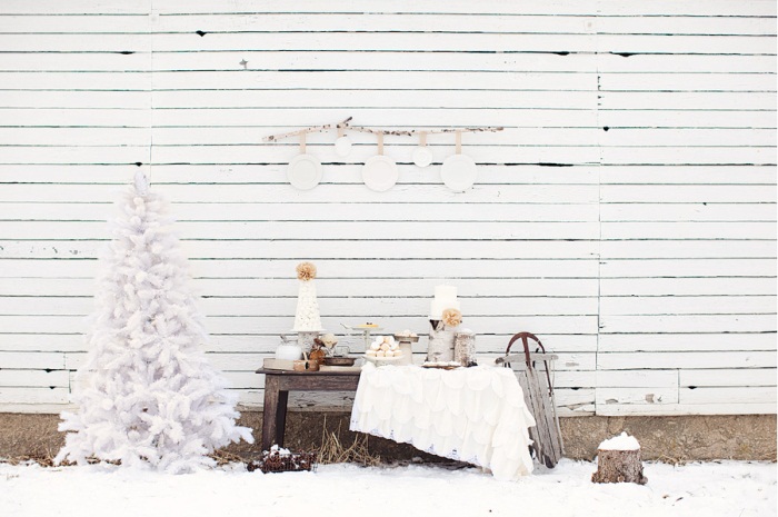 winter decor outdoors